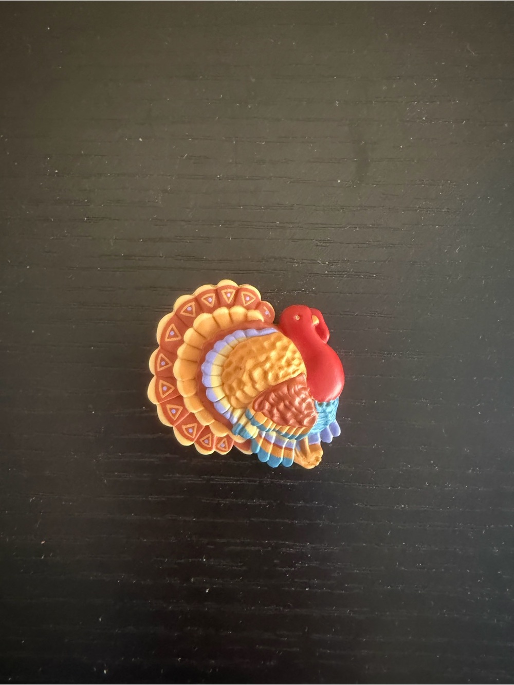 Vintage Hallmark Thanksgiving Turkey Colorful plastic Pin